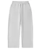 Pantalones de chándal rectos para hombre con forro de forro polar y tejido de rizo para el invierno 2026, color liso, ligeramente elásticos, de cintura media, pantalones largos, directo de fábrica, en stock