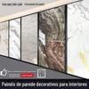 Imitação de alto brilho folheado de madeira de mármore TV parede de fundo placa de cristal de carbono PET mármore bambu fibra de carbono folheado de madeira
