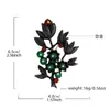 Broche de Folha de Planta Retrô Europeu e Americano Estilo Palácio Literário Clássico de Alta Qualidade Pin para Casaco Acessórios Femininos Flor Corsage