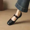 Zapatos Casuales Blancos de Tacón Bajo Suave, Zapatos de Salón de Punta Cuadrada Baja, Tallas 32-43, Zapatos Amazon