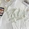 Bragas para Mujer Color Fresco Crema Cintura Media Letra Color Sólido Algodón Puro Alta Elasticidad Cómodas Transpirables Amigables con la Piel