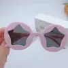 Gafas de sol infantiles de estrella de cinco puntas con montura redonda Gafas de sol esmeriladas para niños y niñas Lindas Divertidas Lindas Lindas Lindas Lindas Gafas para Fotos de Bebé
