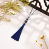 Marcador de Página com Franja de Borla de Sementes de Cabaça 8cm Pingente Pequeno para DIY Borlas Ornamentos de Estilo Antigo Charms Sachês Perfumados Caixa de Presente Acessórios para Headwear