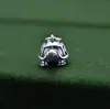 Plata 925 Estilo Chino Armadura Rica Mundo Moneda de Cobre con Cuentas Collar Negro Caparazón de Tortuga con Colgante Cuerda Trenzada DIY Joyería de Plata al por Mayor