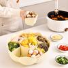 Prato de Fondue Divisória Prato de Legumes Distinto Prato de Pratos Multifuncional para Cozinha Doméstica Cesta para Fondue Cesta Escorredora
