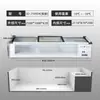 Congelador Horizontal Yun Tu Comercial Refrigerador para Barbacoa Conservación Fresca Mostrador de Pedidos Vitrina de Escritorio Congelador para Puesto Pequeño