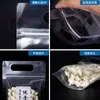Bolsa de embalaje para jujube de leche pura hecha a mano, autosellante, plástico, transparente, para snacks de comida, bolsa sellada engrosada, venta al por mayor