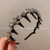 Diadema de Cristal Super Brillante Estilo Francés Grueso de Hada Fina Nueva Moda 2025 Diadema Versátil Exquisita Pasador Accesorios para el Cabello