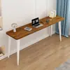 Escritorio de computadora largo y simple para uso doméstico, escritorio doble de pared, escritorio moderno minimalista para escribir y trabajo de oficina para estudiantes