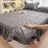 Falda de Cama Nueva Sábana Ajustada Sábana Ajustada Acolchada Juego de Tres Piezas Falda de Cama Estilo Encaje Cubrecama Empaquetado Dropshipping Transfronterizo
