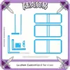 Conjunto de 9 Peças de Ferramentas de Encadernação Feitas à Mão DIY Régua de Posicionamento e Corte de Papel para Caderno Encadernação para Iniciantes Atacado