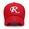 Estilo Coreano Nuevo Sombrero de Letras con Cinta para Primavera y Verano Hombres y Mujeres Jóvenes Pareja Moda Callejera Gorra de Béisbol Bordada con R Grande
