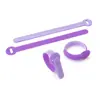 Correas de Gestión de Cables de Espalda con Contraparte con Sujeción Fuerte para Cables de Datos, Almacenamiento de Cables, Correas de Velcro Semicirculares