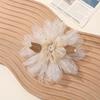Estilo Francés Broche de Alta Gama de Malla Gipsófila Pedrería Camelia DIY Hecho a Mano Accesorios de Ropa
