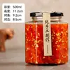 Garrafas de vidro hexagonais, potes de vidro com tampa para vedação, garrafas de vedação para molho de pimenta e mel de grau alimentício, garrafas vazias para conservas