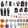 Accesorios de Decoración de Halloween Araña Lápida Fantasma Muerte Cráneo Gato Negro Murciélago Transfronterizo Juguetes de Truco
