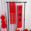 Venta al por mayor de nuevos accesorios de boda, soporte para letrero, estante de exhibición de bienvenida para compromiso de boda, pergamino colgante, estante decorativo para pintura