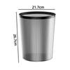 Lixeira Transparente para Uso Doméstico, Novo Modelo Acrílico para Banheiro, Vaso Sanitário, Sala de Estar, Escritório, Cesto de Lixo Grande de Alto Valor para Dormitório