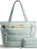 Bolso tote Amazon de alta calidad, gran capacidad, acolchado, multifuncional, multicapa, bolso de hombro engrosado para viajes, trabajo y para llevar una laptop