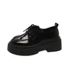 Zapatos Pequeños de Cuero con Suela Gruesa Estilo Británico Mocasines de Cuero Zapatos de Mujer Otoño e Invierno 2025 Nuevos Zapatos Mary Jane Japoneses Jk de una Sola Pieza