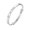 Pulsera de Rosa Amor Eterno para Mujer Pulsera Sólida de Empuje y Tirón Pulsera Ajustable Pulsera de Moda