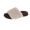 Pantuflas de Felpa Cálidas Estilo Coreano Temperamento Para Uso en Exteriores 2026 Otoño/Invierno Nueva Moda Versátiles Slip-on de Una Tira de Algodón