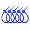 Cuerda de goma suave de almacenamiento autoblocante de dibujos animados diy llavero brida de silicona brida para cable de color se puede reutilizar