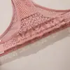Calcinha feminina de cintura baixa que cobre metade do quadril, estilo europeu e americano, calcinha de renda oca sexy personalizada, renda francesa transparente