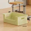 Prateleira de armazenamento para mochila escolar, estante móvel sob a mesa do estudante, carrinho com rodas, armazenamento de livros na mesa da estação de trabalho do escritório