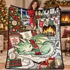 Manta de Franela Polar con Tema Navideño Impresión Digital Suministro Exclusivo Transfronterizo Dropshipping Cubierta de Sofá Manta Siesta de Oficina