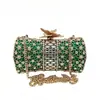 Bolso de noche único transfronterizo con adornos de pedrería, clutch para mujer