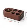 Estante de Exibição para Armazenamento de Óleos Essenciais Salão de Beleza Spa Bandeja de Madeira para Perfume Rack de Armazenamento Caixa de Armazenamento Simples Rack de Organização doTERRA
