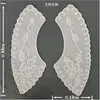 Cuello bordado de algodón con lunares, flor, hueco perforado, cuello falso de algodón, accesorios de encaje