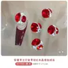 Accesorios Populares para Uñas, Bolas de Pedrería Cuadradas Hechas a Mano de Lujo Ligero, Productos Terminados, Pedrería de Aleación Súper Brillante de Celebridades de Internet, Decoraciones para Uñas