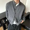Suéter cardigan masculino, gola redonda, casaco de outono e inverno, casaco de tricô, jaqueta de tricô cardigan atacado transfronteiriço de comércio exterior