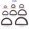 Hebilla de plástico en forma de D de 10-50 mm para equipaje, accesorios para mochilas, correa de hombro, anillo en D ajustable, hebilla semicircular