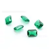 Gemas de vidrio biselado rectangulares al por mayor 4*6mm-10*12mm blancas y de colores pequeñas octogonales de vidrio sueltas son los más vendidos