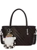 Elegante bolsa de palha trançada para mulheres, nova moda outono 2026, bolsa pequena versátil para o dia a dia, para usar na transversal