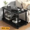 Mesa Lateral de Sofá Dupla Camada Mesa de Centro Pequena Simples Moderna Mesa Lateral Rack de Armazenamento Sala de Estar Casa Simples Mesa Pequena Quadrada