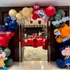 Crayon Shin-Chan e Chibiusa Menino e Menina Mês Completo 30 Dias Banquete de Cem Dias Decoração de Aniversário Placa de KT Balões