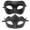 Máscara de mascarada para casal, carnaval de Halloween, coroa de Páscoa, máscara romana de topo plano, reunião de festa de performance