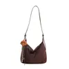 Nueva Moda Estilo Coreano Gran Capacidad Casual Otoño/Invierno 2026 Gamuza Retro Personalidad Viaje al Trabajo Bolso Grande de Hombro Cruzado