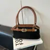 Bolsa de Mão Estilo Coreano Retrô Estilo Preguiçoso Feminina 2025 Nova Moda Outono e Inverno Bolsa de Ombro Versátil para o Dia a Dia Bolsa de Braço