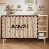Cortina de Cubierta de Gabinete de Dibujos Animados, Cortina para Ocultar Desorden, Cortina a Prueba de Polvo para Gabinetes, Cortina para Zapatero sin Taladro, Cortina para Estantería, Cortina para Puerta de Gabinete, Adhesivo