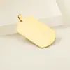 Venda Quente Transfronteiriça Pingente de Placa de Identificação Militar de Aço Inoxidável com Gravação DIY Colar Acessórios de Joias Etiqueta de Animal de Estimação 49*28mm