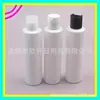 Botella de loción blanca de 180 ml con tapa a presión, botella de jabón para platos, botella de 180 ml con tapa abatible, botella dispensadora de champú, botella de gel de ducha