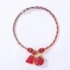 Pulseiras Coloridas Unisex Ajustáveis Atacado DIY Tecelagem Artesanal Estilo Étnico Presentes de Feriado Acessórios de Mão Criativos Culturais