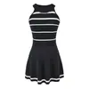 Vestido Elegante de Alta Qualidade Sem Mangas Vazado para Mulheres, Novo Estilo Verão 2026, Moda Puro Desejo, Vestido Curto Evasê que Marca a Cintura