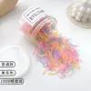 Elásticos de Cabelo Descartáveis para Mulheres, Pretos, Espessados, Alta Elasticidade, Não Danificam o Cabelo, Pequenos Elásticos de Cabelo para Crianças, Acessórios de Cabelo