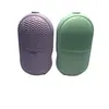 Dispositivo de Limpieza Facial de Hielo de Silicona, Masajeador de Bolas de Hielo Facial, Compresa de Hielo para la Cara, Rodillo de Masaje Facial de Hielo, Bola de Hielo en Cápsula